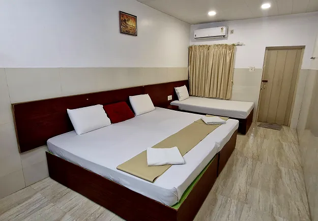 Family room interior at a resort in Mettupalayam